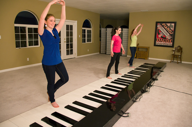 Dancer on Floor Piano